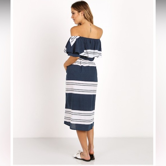 Faithful the Brand Claremont stripe strapless dress. Size US 4. - Picture 4 of 6